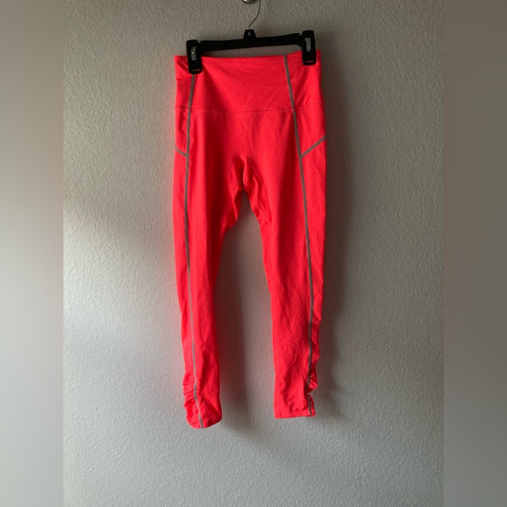 Free People Movement coral hot pink leggings XS - Host Pick. NWOT